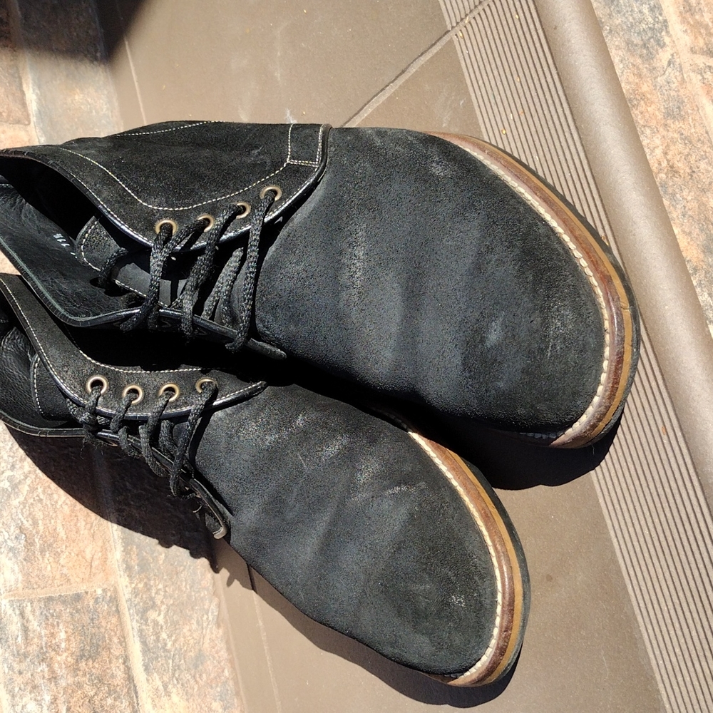 Gordon Rush black suede made in Italy boots